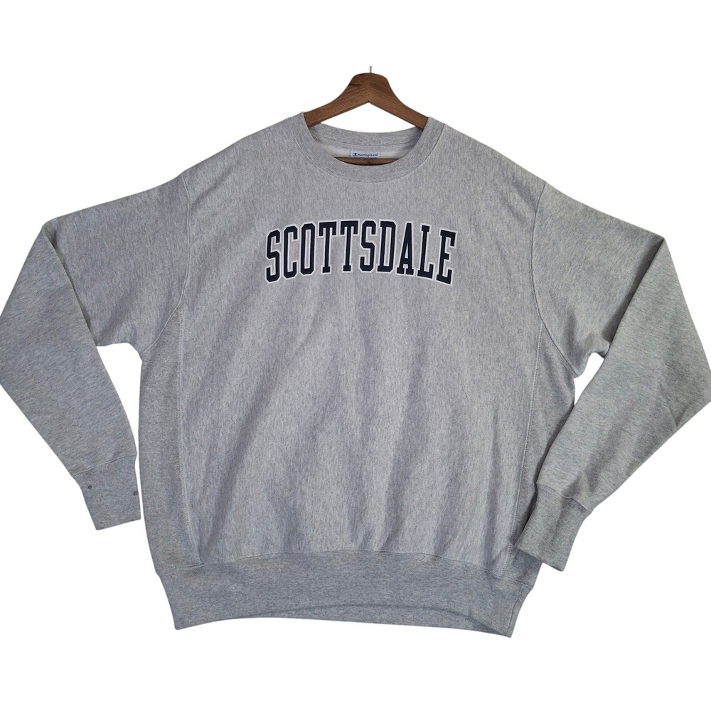 Champion Reverse Weave Scottsdale Sweatshirt Mens Large Gray Pullover